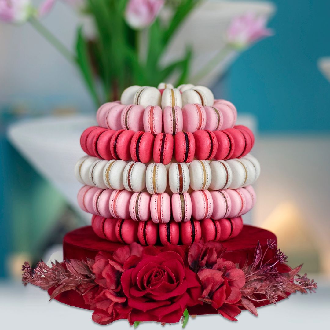 Le macarons chocolatier  - Macarons ball with flower - 2